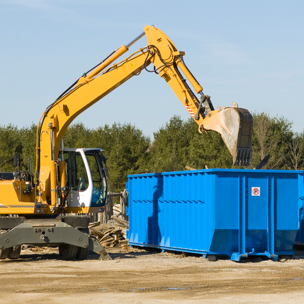 what are the rental fees for a residential dumpster in Duplain